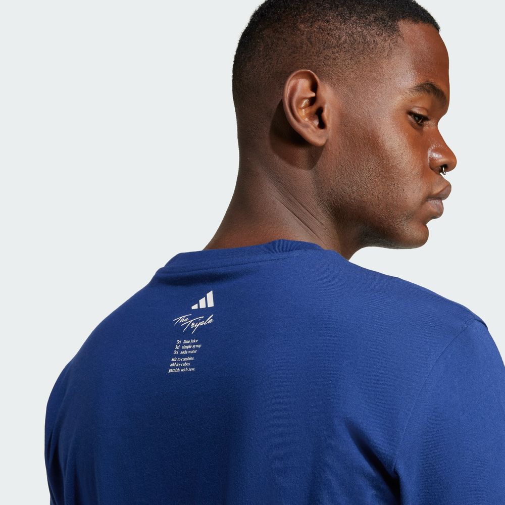 Foto 8 pulgar | Playera Estampada Lounge Drink Adidas Azul Hombre