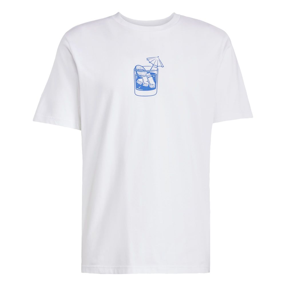 Playera Estampada Lounge Drink Adidas Blanco Hombre