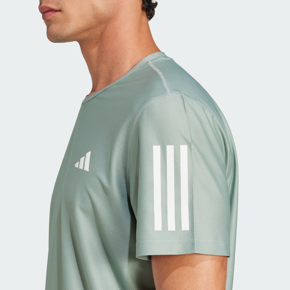 Foto 6 pulgar | Playera Own The Run Adidas Verde Hombre