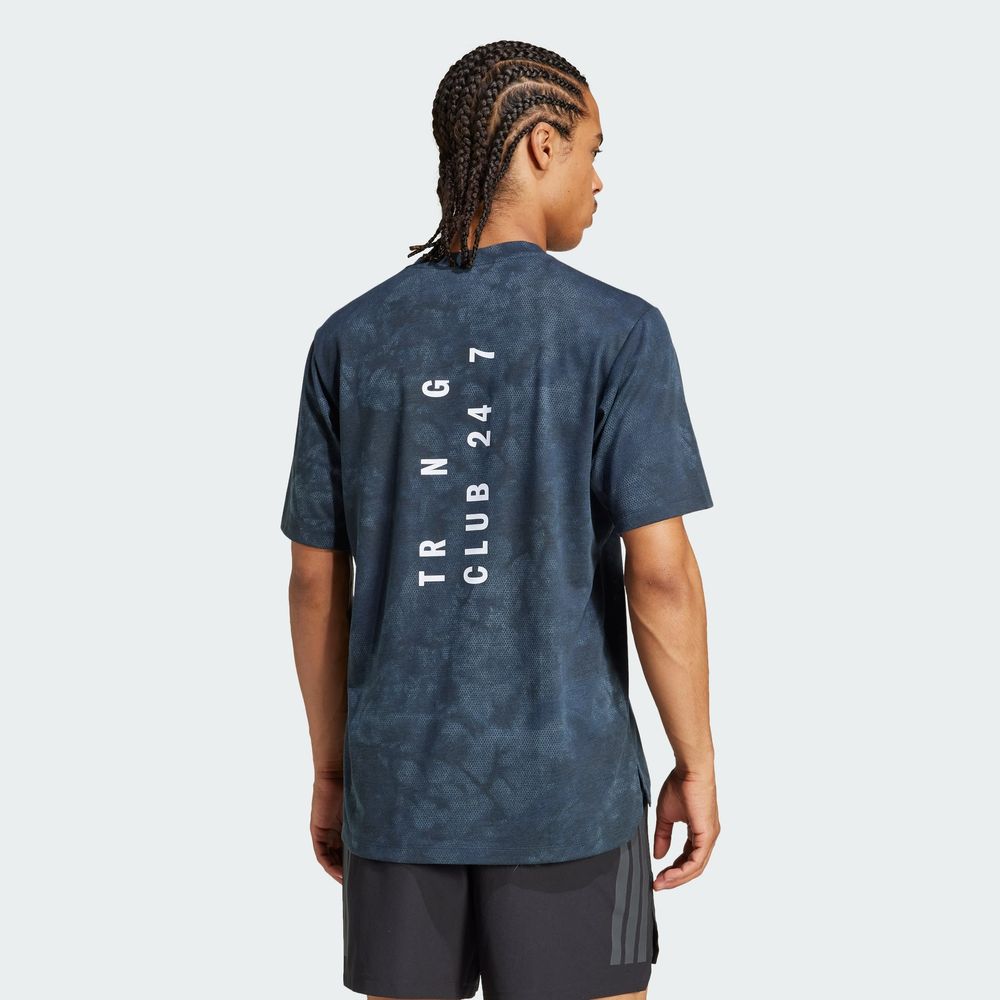 Foto 5 pulgar | Playera Power Estampada Adidas Azul Hombre
