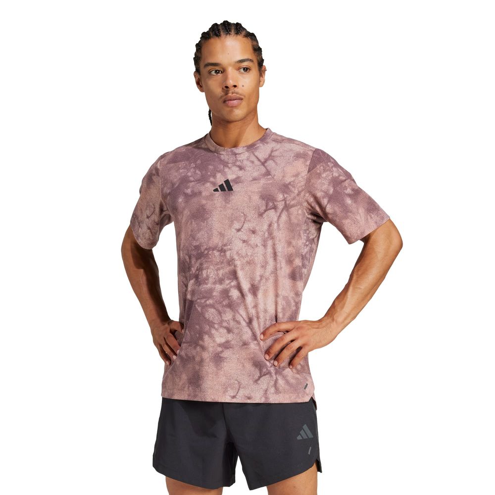 Foto 3 pulgar | Playera Adidas Power Aop Tee Rosa