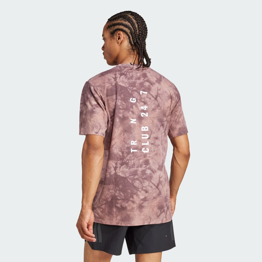 Foto 5 pulgar | Playera Adidas Power Aop Tee Rosa