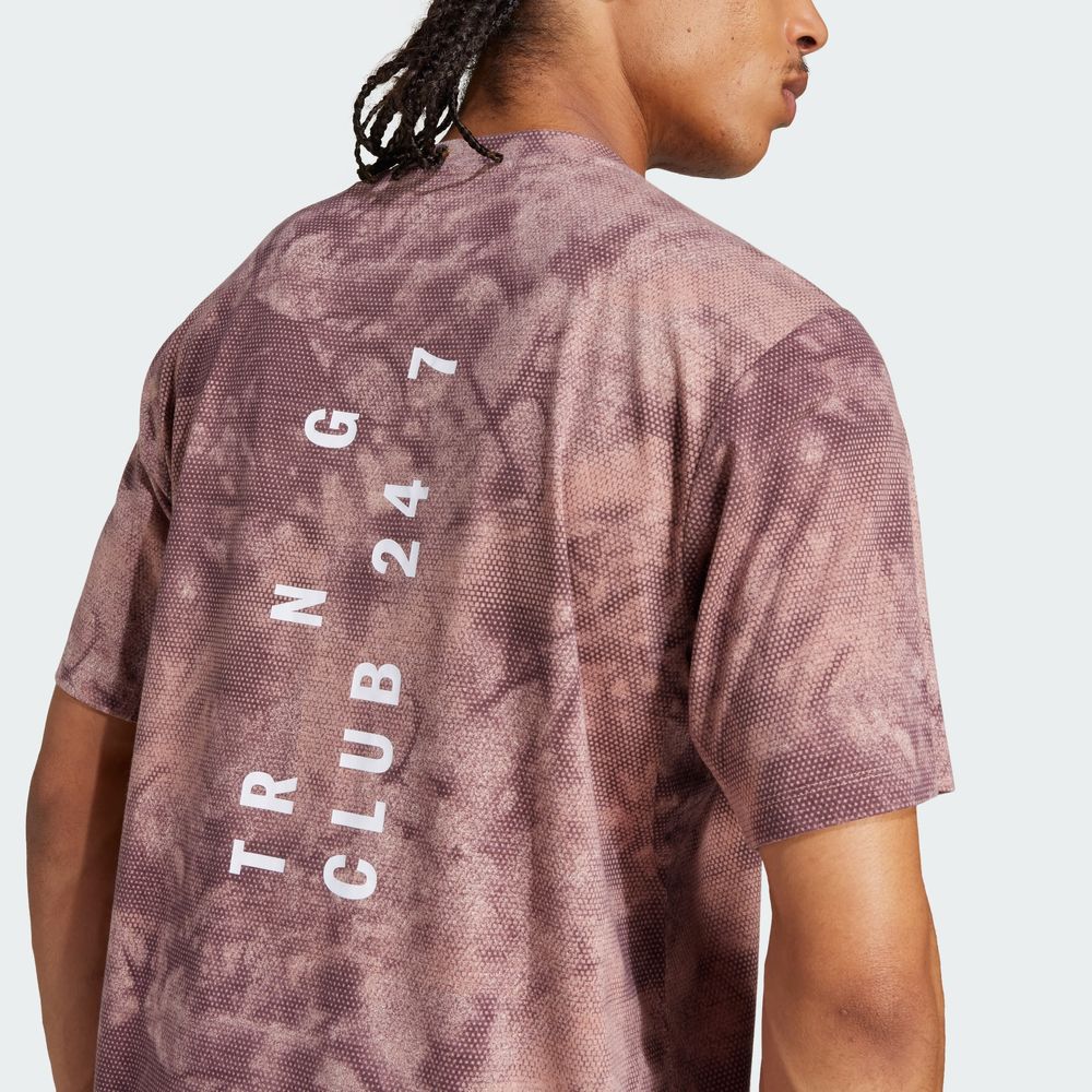 Foto 7 pulgar | Playera Adidas Power Aop Tee Rosa