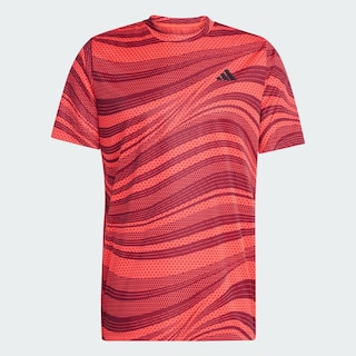 Foto 3 | Playera Club Climacool Estampada Para Tenis Adidas Granate Hombre