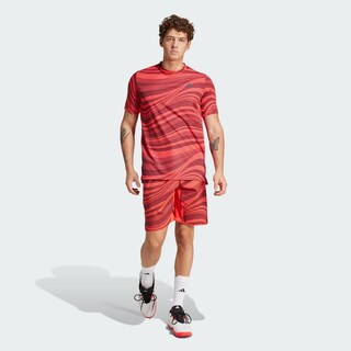 Foto 6 | Playera Club Climacool Estampada Para Tenis Adidas Granate Hombre