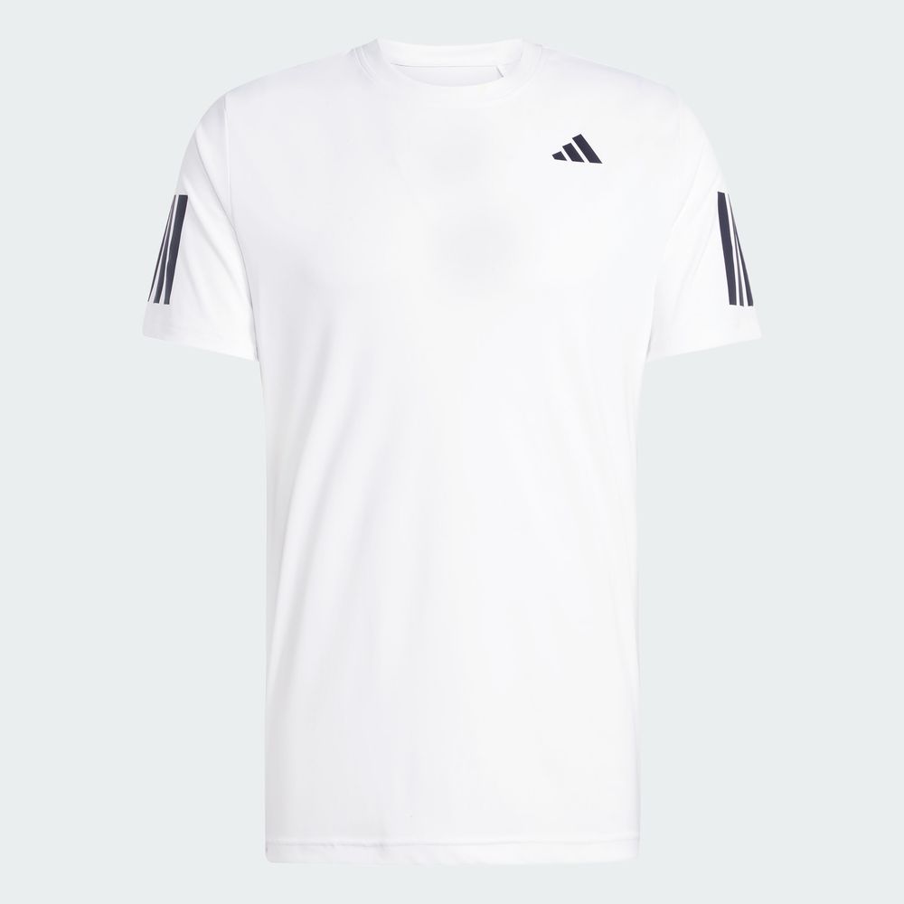 Foto 4 pulgar | Playera Club Tennis Climacool Tres Franjas Adidas Blanco Hombre