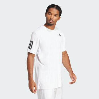 Foto 5 | Playera Club Tennis Climacool Tres Franjas Adidas Blanco Hombre
