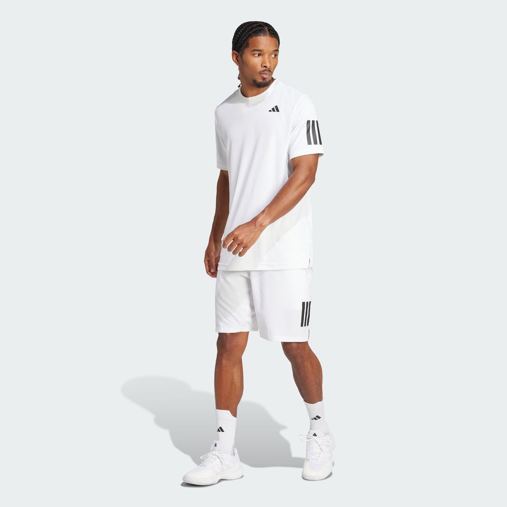 Foto 7 pulgar | Playera Club Tennis Climacool Tres Franjas Adidas Blanco Hombre