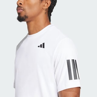 Foto 7 | Playera Club Tennis Climacool Tres Franjas Adidas Blanco Hombre