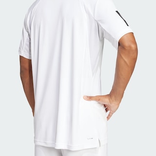 Foto 8 | Playera Club Tennis Climacool Tres Franjas Adidas Blanco Hombre