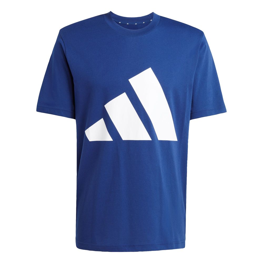 Playera Essentials Logo Grande Adidas Azul Hombre