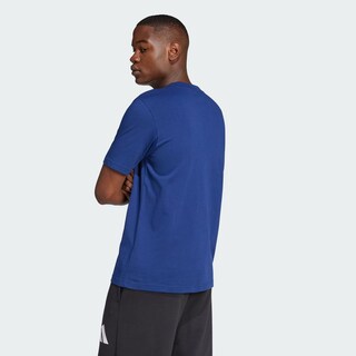 Foto 4 | Playera Essentials Logo Grande Adidas Azul Hombre