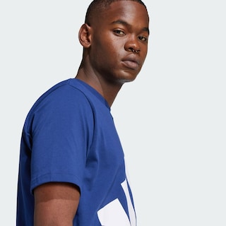 Foto 6 | Playera Essentials Logo Grande Adidas Azul Hombre