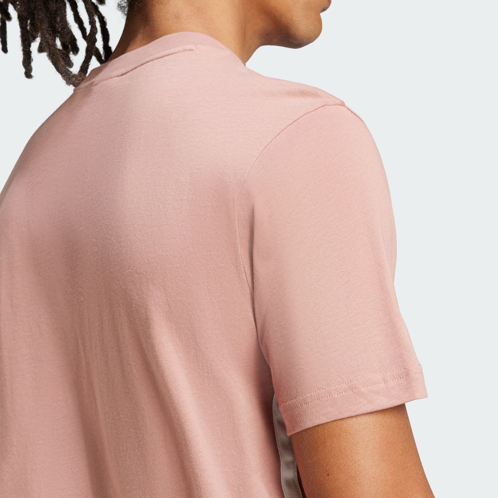 Foto 7 | Playera Essentials 3 Franjas Tejido Jersey Adidas Rosa para Hombre