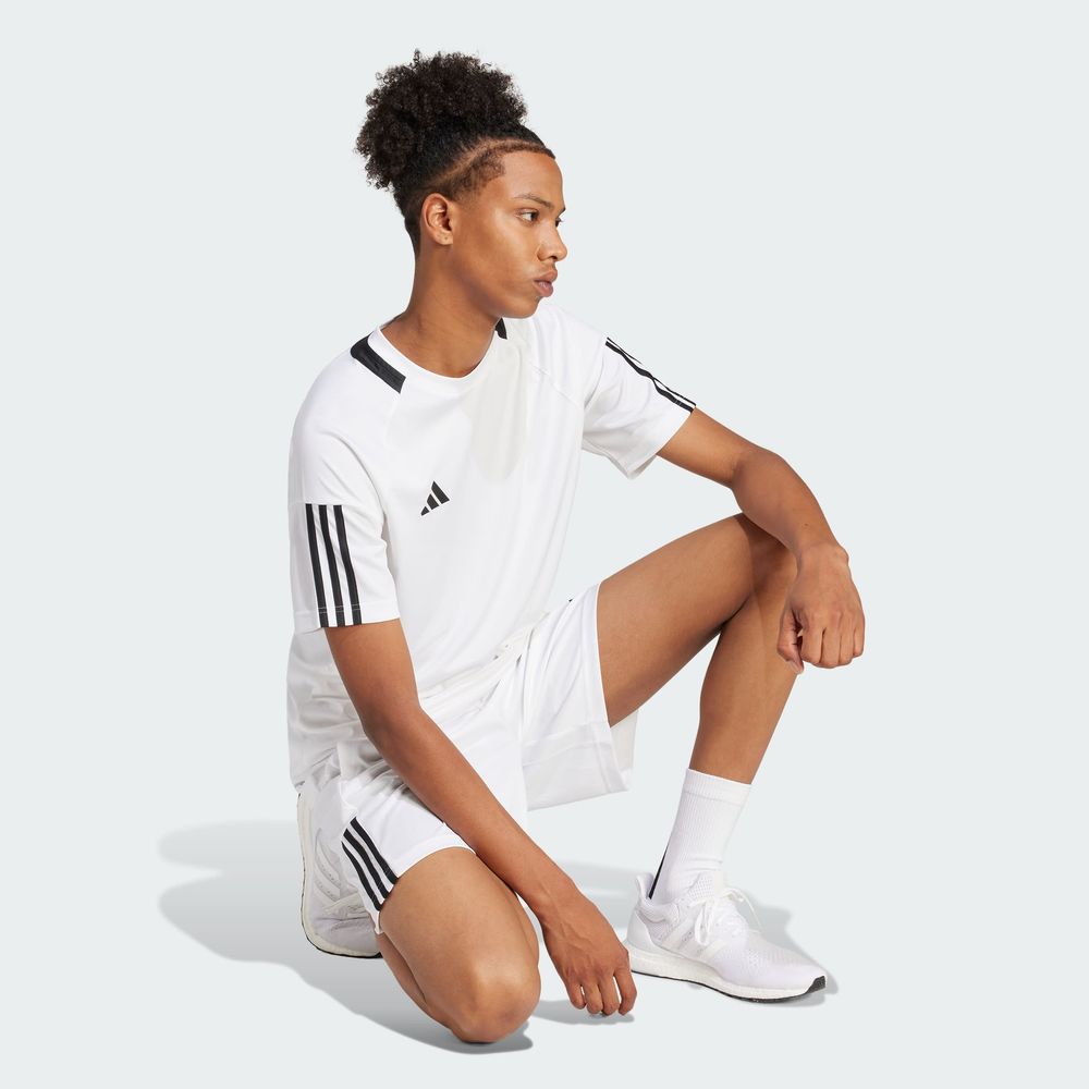 Foto 6 pulgar | Playera Sereno Aeroready 3 Franjas Adidas Blanco Hombre