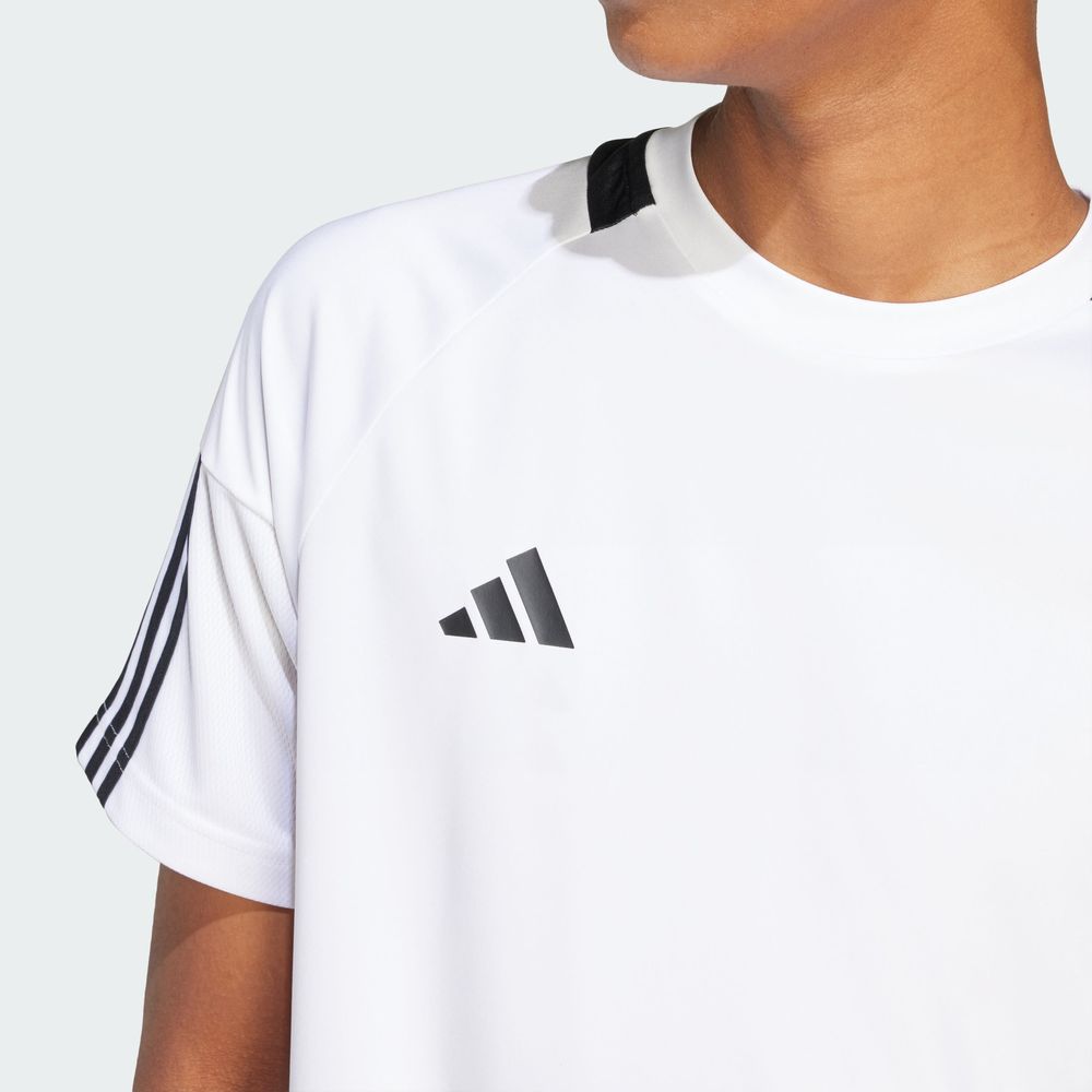 Foto 7 pulgar | Playera Sereno Aeroready 3 Franjas Adidas Blanco Hombre