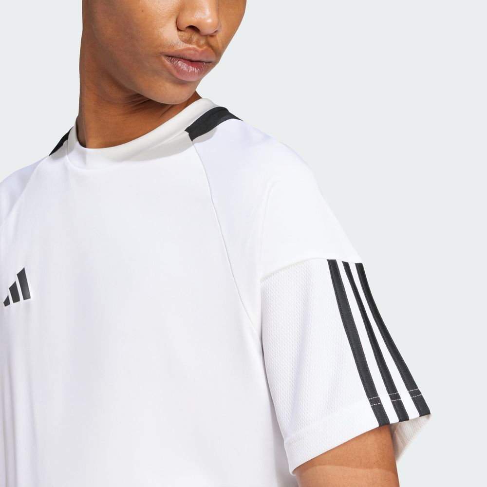 Foto 8 pulgar | Playera Sereno Aeroready 3 Franjas Adidas Blanco Hombre