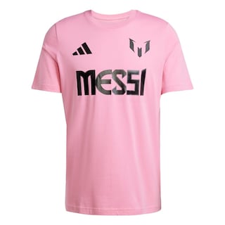 Foto 1 | Playera Messi Número Y Logo Estampada Adidas Rosa Hombre