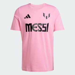 Foto 3 | Playera Messi Número Y Logo Estampada Adidas Rosa Hombre