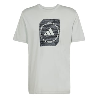 Foto 1 | Playera Estampada Camo Shape Adidas Gris Hombre
