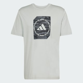 Foto 3 | Playera Estampada Camo Shape Adidas Gris Hombre