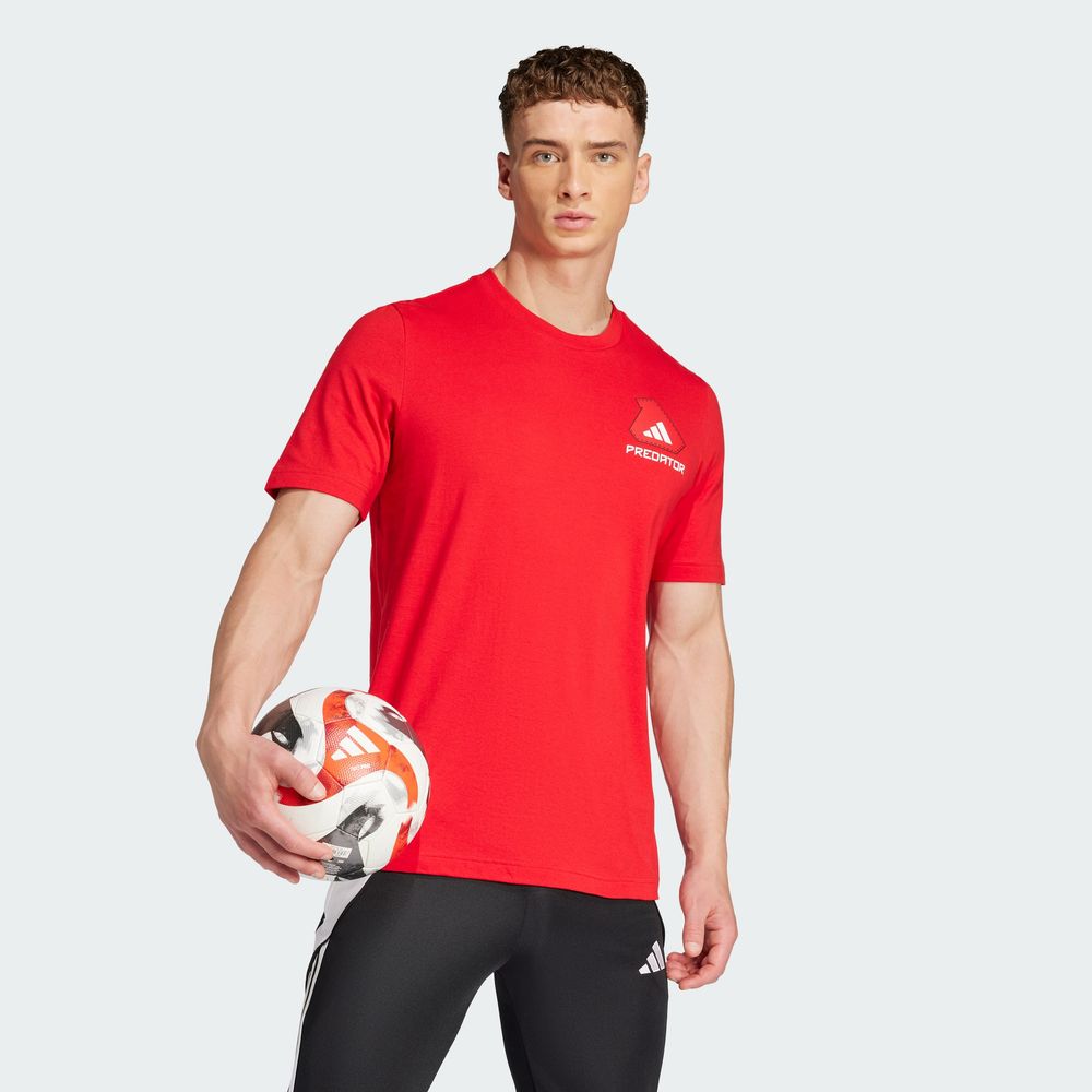 Foto 6 pulgar | Playera Predator History Estampada Adidas Rojo Hombre