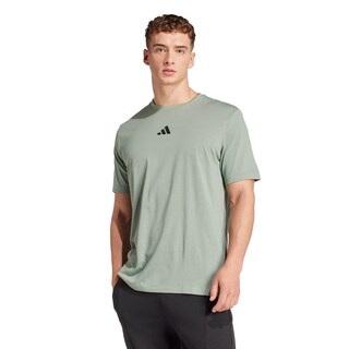 Foto 2 | Playera De Entrenamiento Climacool One Rep At A Time Estampada Adidas Verde Hombre