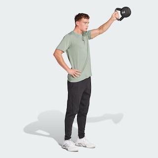 Foto 5 | Playera De Entrenamiento Climacool One Rep At A Time Estampada Adidas Verde Hombre