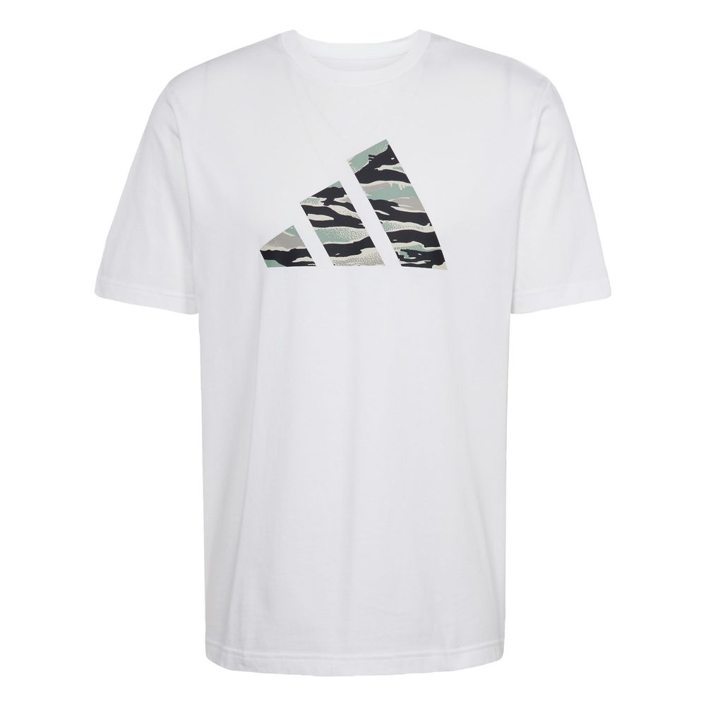 Foto 2 pulgar | Playera Codes Camo Estampada Adidas Blanco para Hombre
