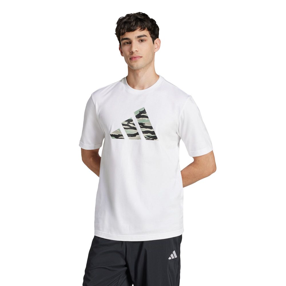 Foto 3 pulgar | Playera Codes Camo Estampada Adidas Blanco para Hombre