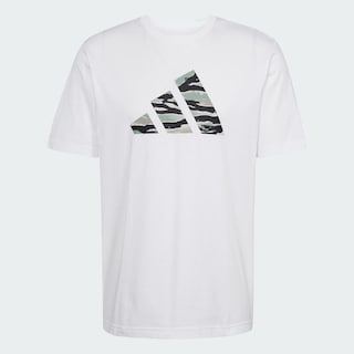 Foto 3 | Playera Codes Camo Estampada Adidas Blanco para Hombre