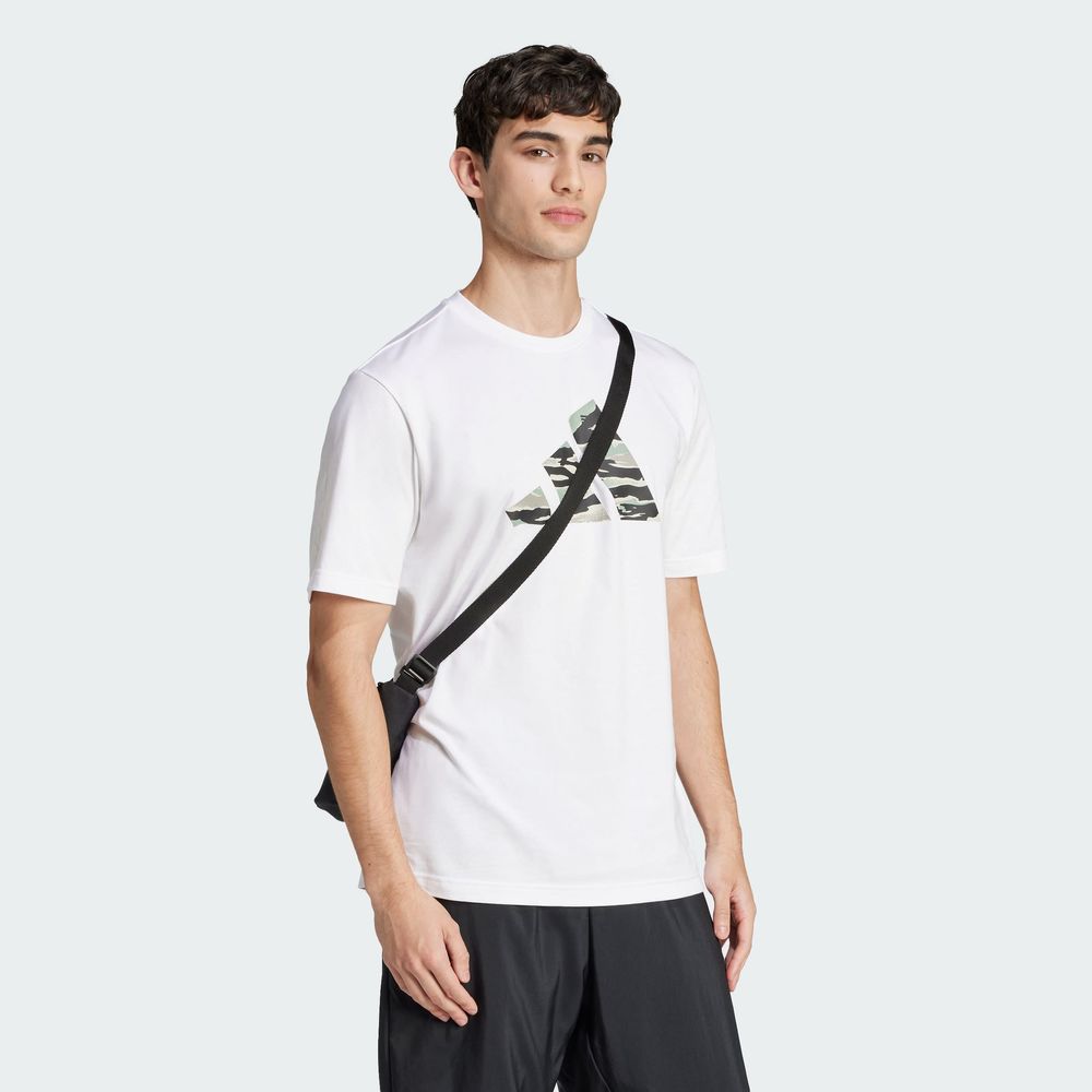 Foto 6 pulgar | Playera Codes Camo Estampada Adidas Blanco para Hombre