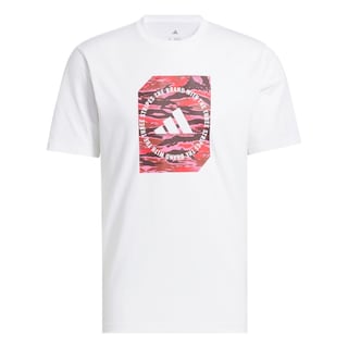 Foto 1 | Playera Estampada Camo Shape Adidas Blanco Hombre
