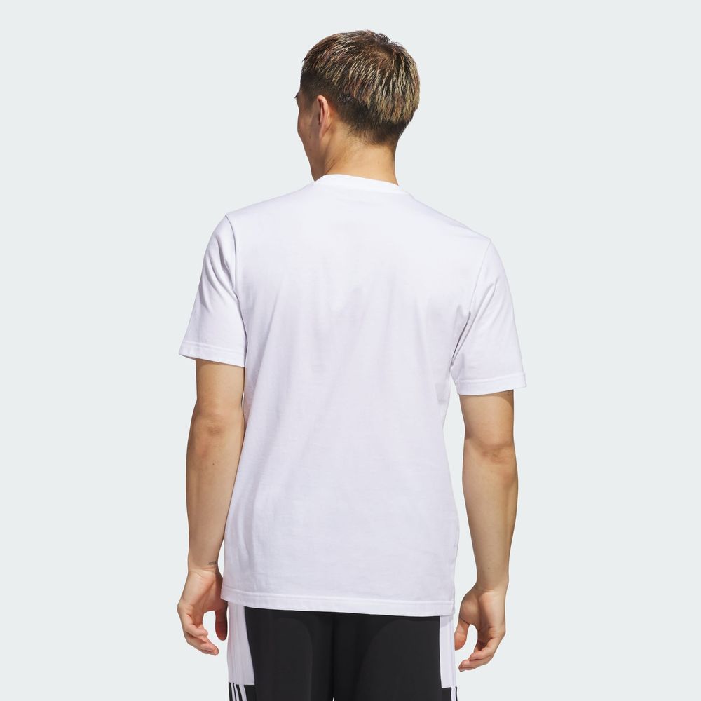 Foto 5 pulgar | Playera Estampada Camo Shape Adidas Blanco Hombre