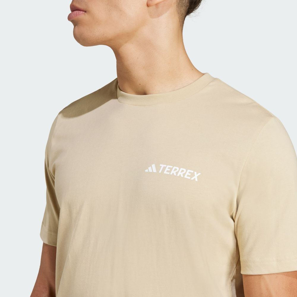 Foto 7 pulgar | Playera Estampada Terrex Adidas Beige Hombre