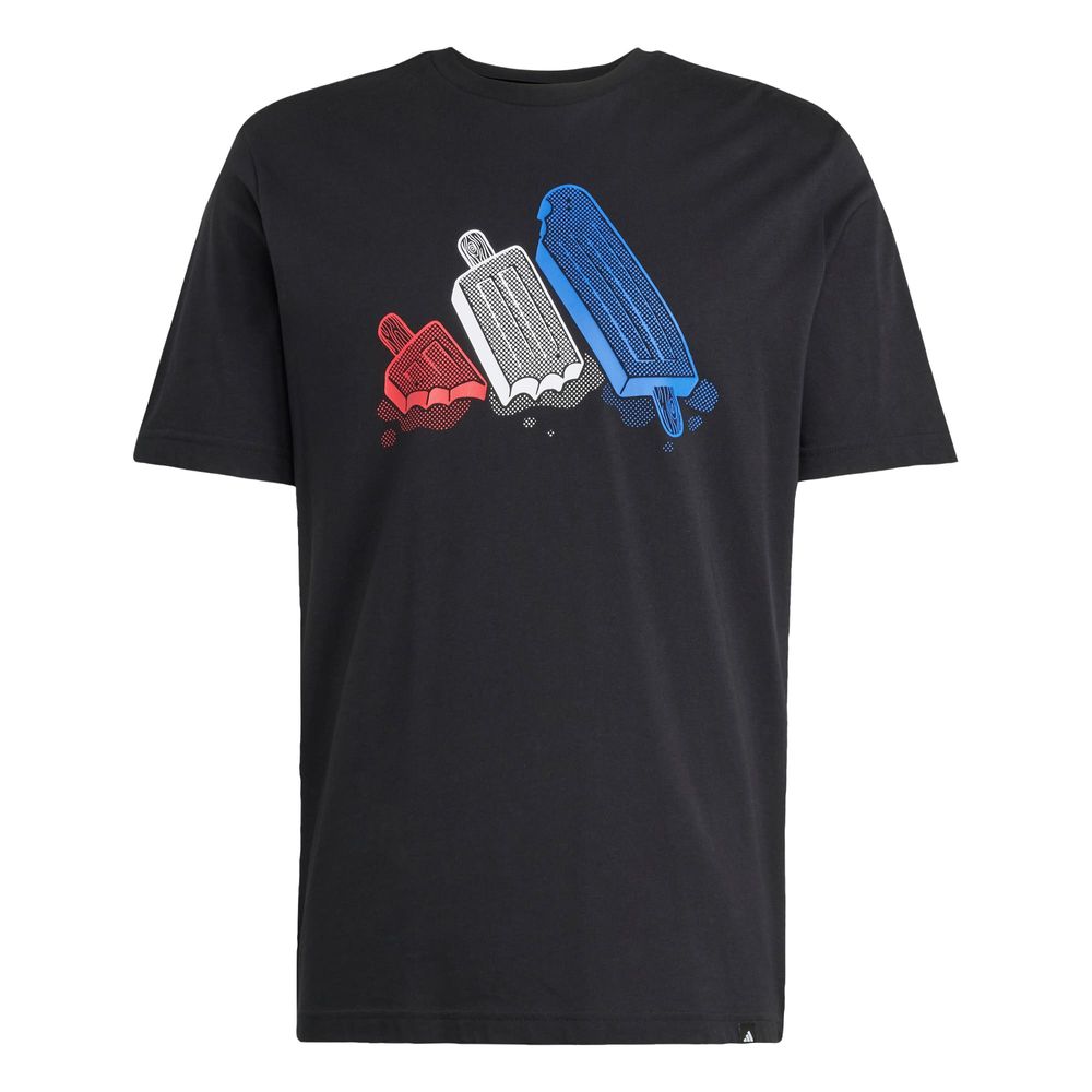 Playera Lounge Ice Estampada Adidas Negro Hombre