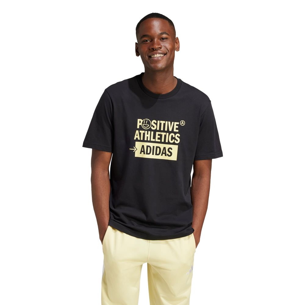 Foto 2 | M L Verb Tee Adidas Negro Hombre