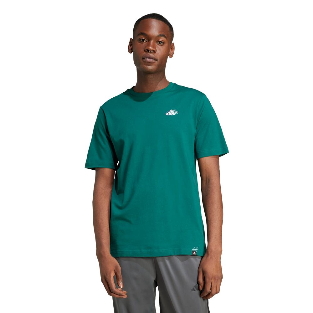 Foto 3 pulgar | M L M Emb Tee Adidas Verde Hombre