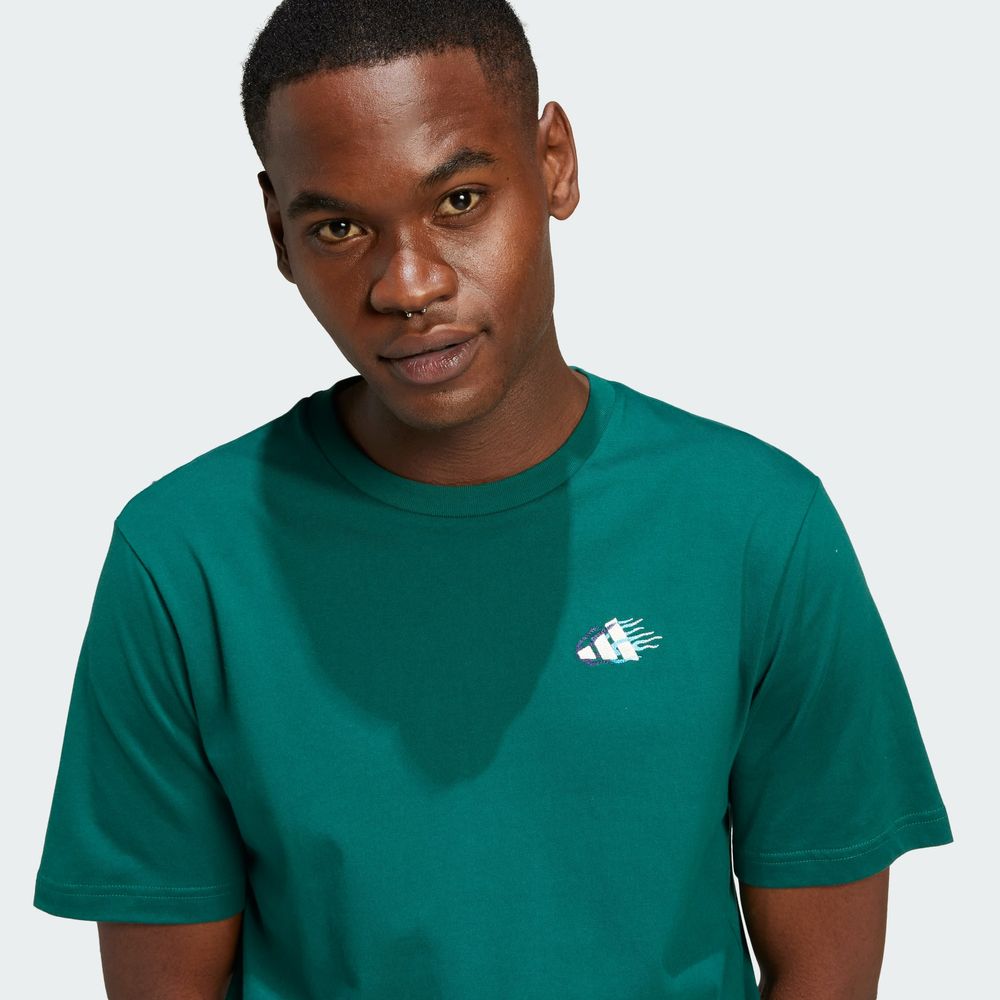 Foto 7 pulgar | M L M Emb Tee Adidas Verde Hombre