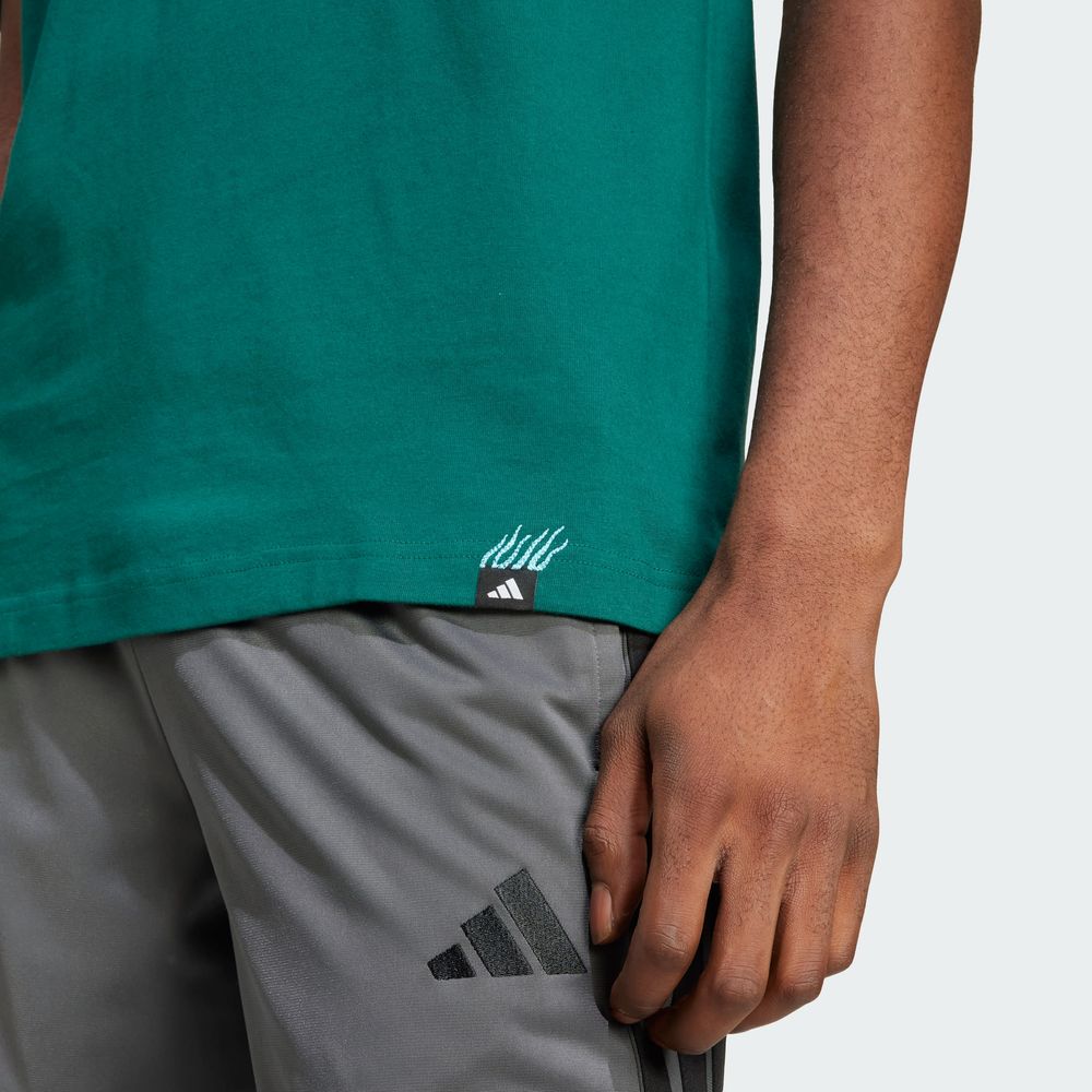 Foto 8 pulgar | M L M Emb Tee Adidas Verde Hombre
