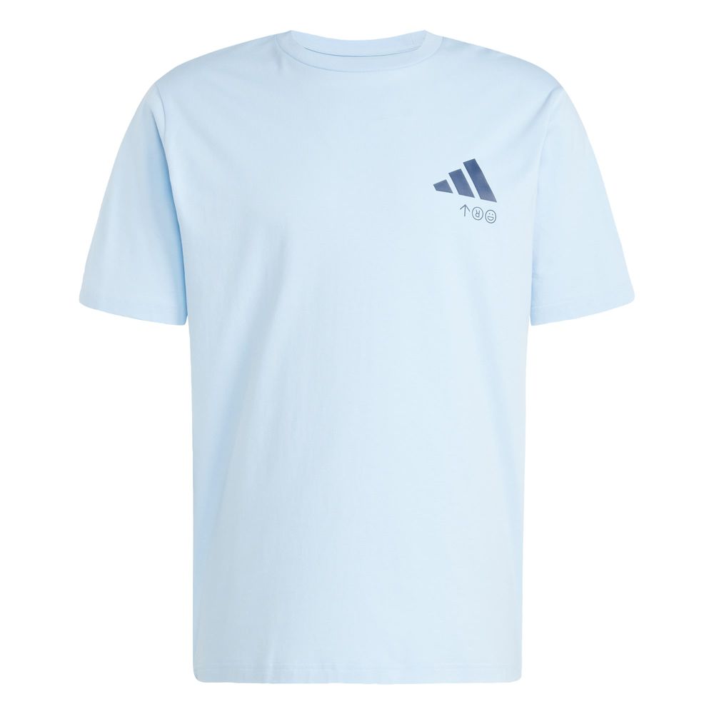 Playera Estampada Lounge Verbiage Friends Of Sport Adidas Azul Hombre