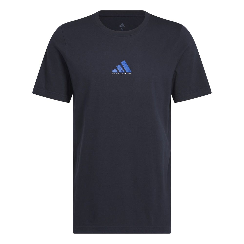 Foto 2 pulgar | M C Photo Tee Adidas Azul Hombre