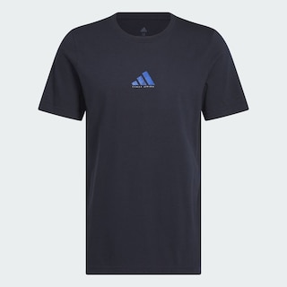 Foto 3 | M C Photo Tee Adidas Azul Hombre
