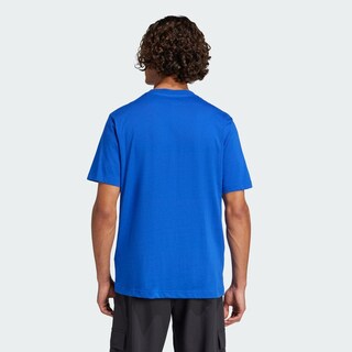 Foto 4 | Playera Tech Metallic Graphic Adidas Azul Hombre