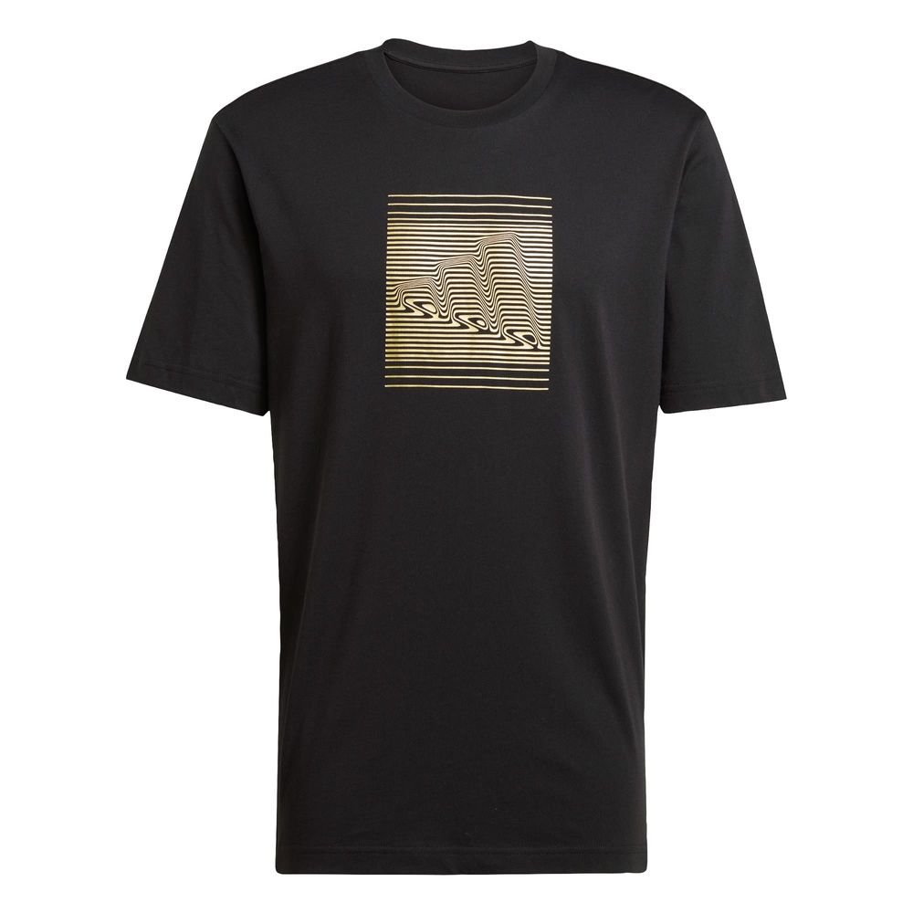 Foto 2 pulgar | Playera Tech Metallic Graphic Adidas Negro Hombre