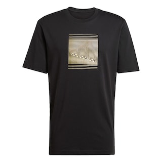 Foto 1 | Playera Tech Metallic Graphic Adidas Negro Hombre
