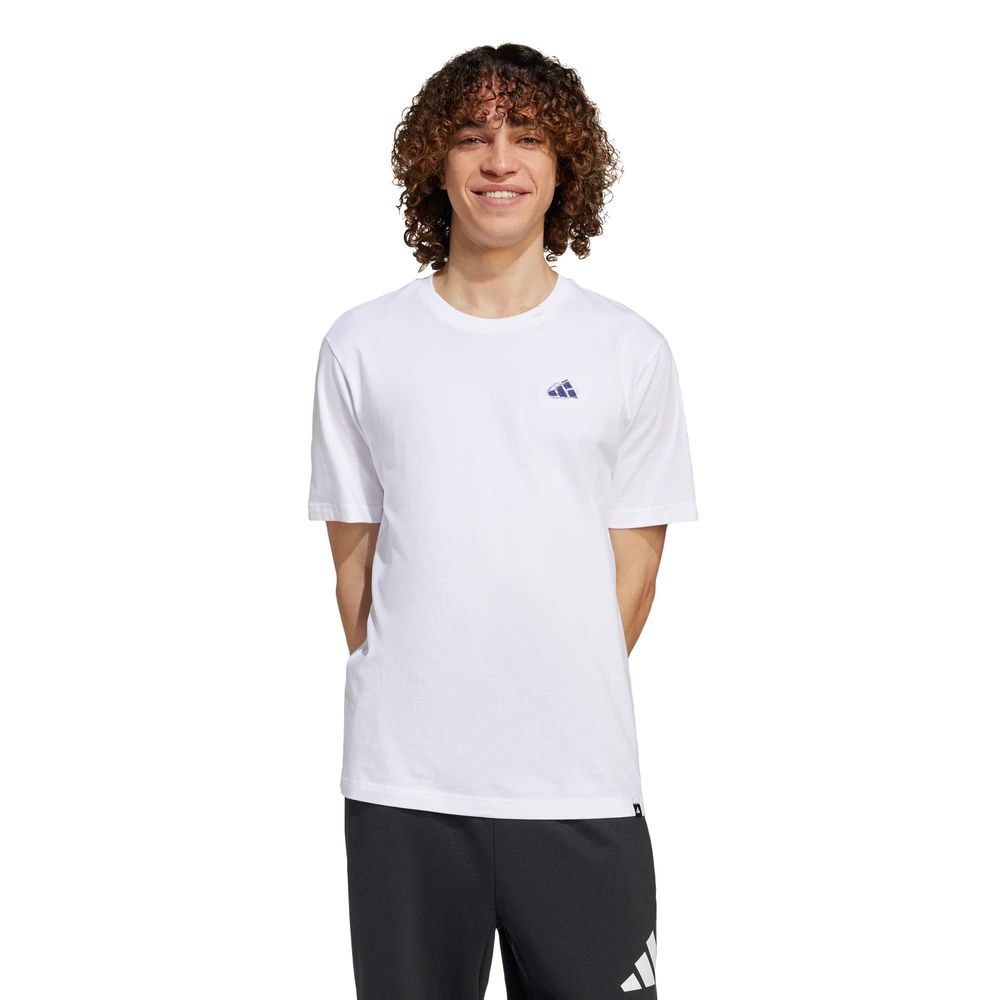 Foto 3 pulgar | M L M Emb Tee Adidas Blanco Hombre
