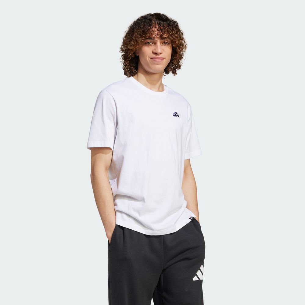Foto 6 pulgar | M L M Emb Tee Adidas Blanco Hombre
