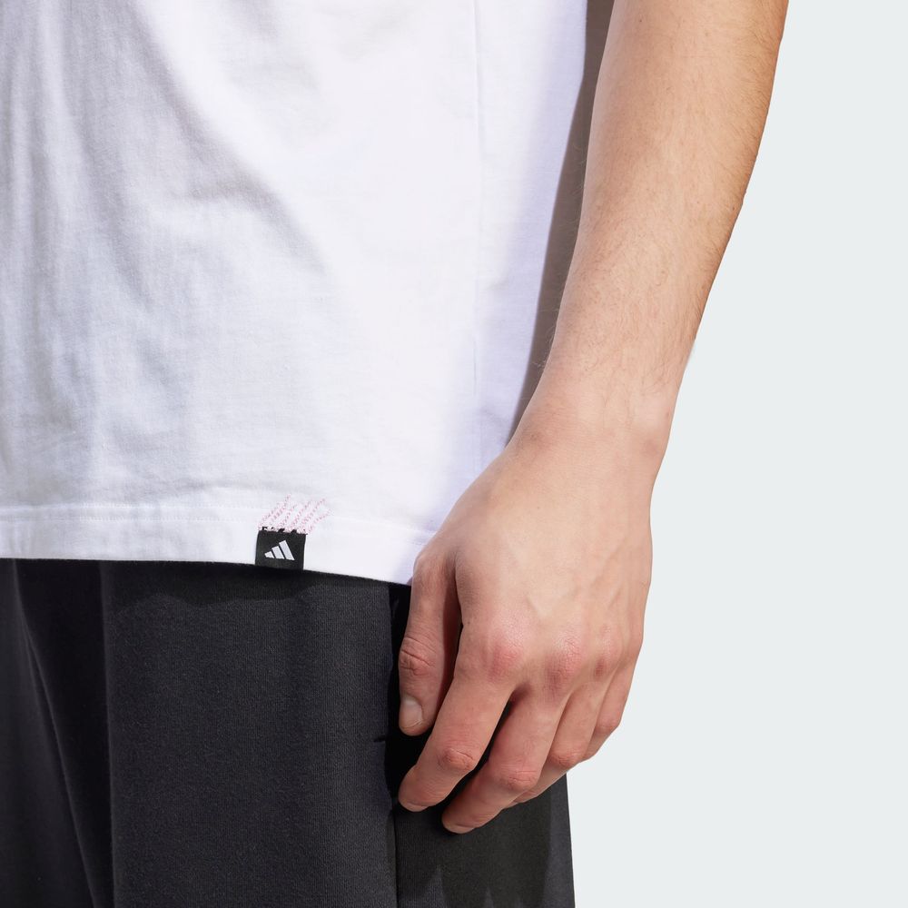 Foto 7 pulgar | M L M Emb Tee Adidas Blanco Hombre