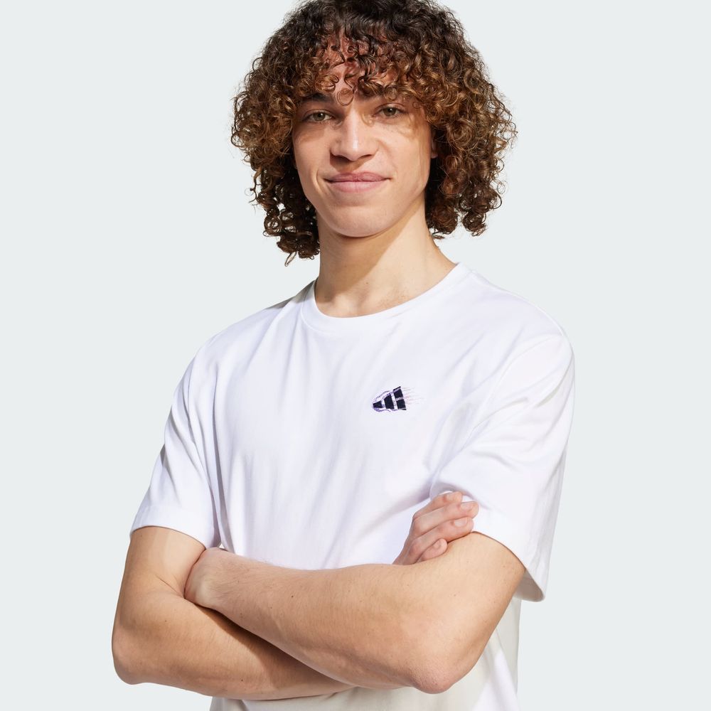 Foto 8 pulgar | M L M Emb Tee Adidas Blanco Hombre